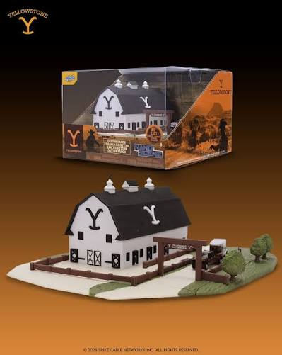 Jada Toys Nano Scene | Yellowstone Dutton Ranch Diecast Set | White, Black & Brown | 2025