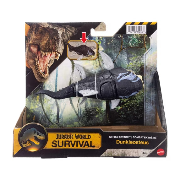 Mattel | Jurassic World Strike Attack | Dunkleosteus | Chomp Action & Digital Play
