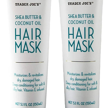 Trader Joe's | Shea Butter & Coconut Oil | Deep Conditioning Hair Mask | 2 Pack