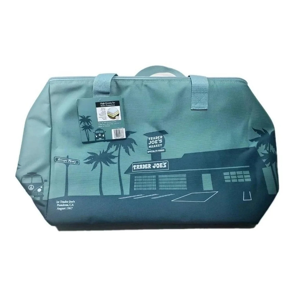 Large Insulated Tote - 8 Gallon Reusable Cooler Bag - Dusty Blue