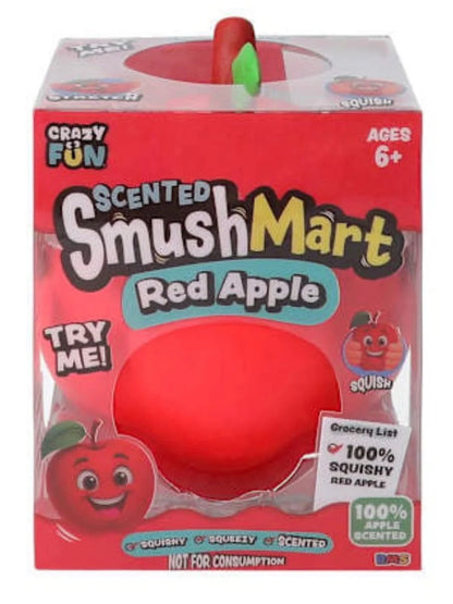 Crazy Fun | Smush Mart Red Apple Squishy | Slow Rise Fidget