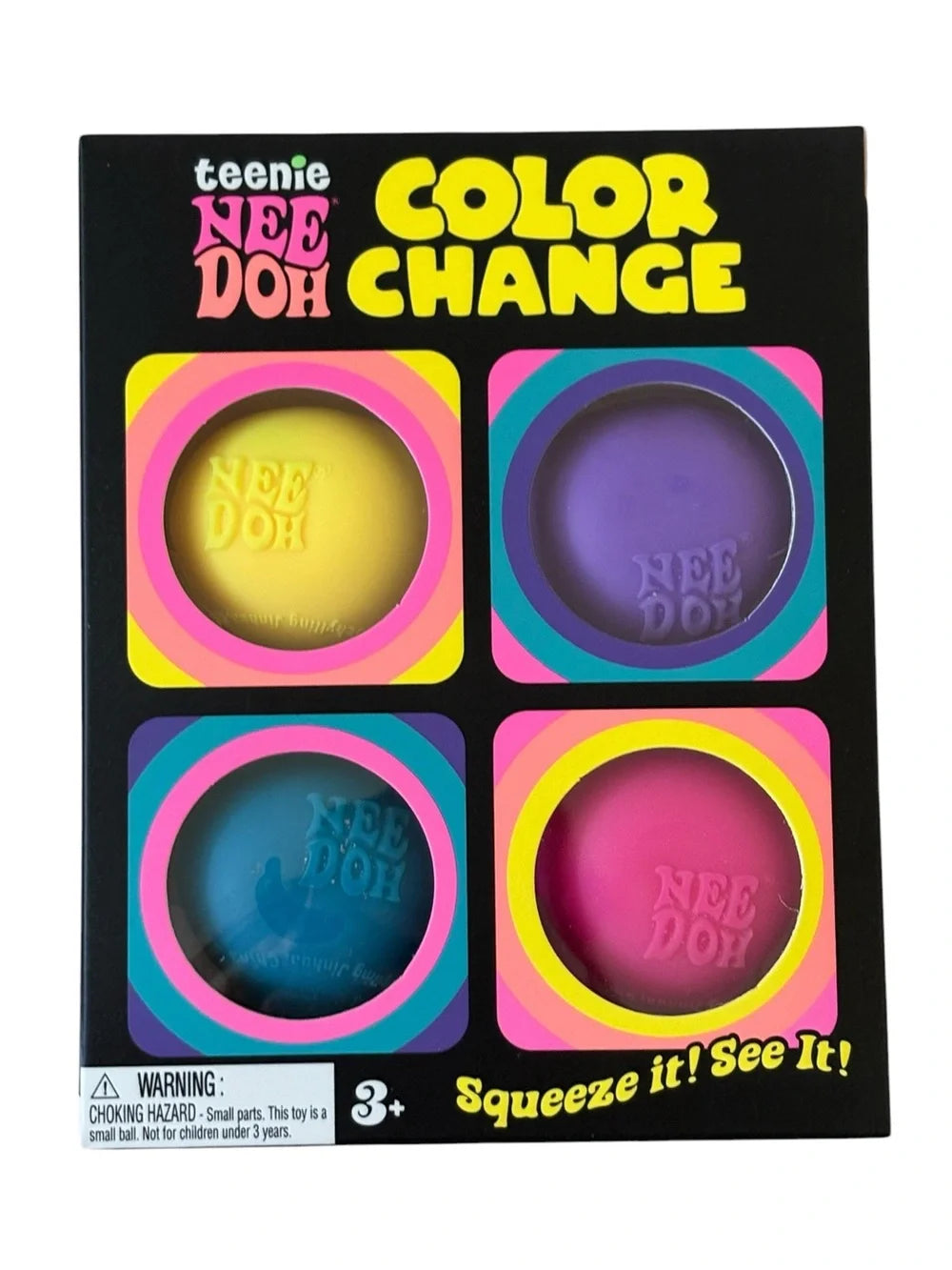 Schylling | Teenie NeeDoh | Color Change Sensory Squeeze Toy