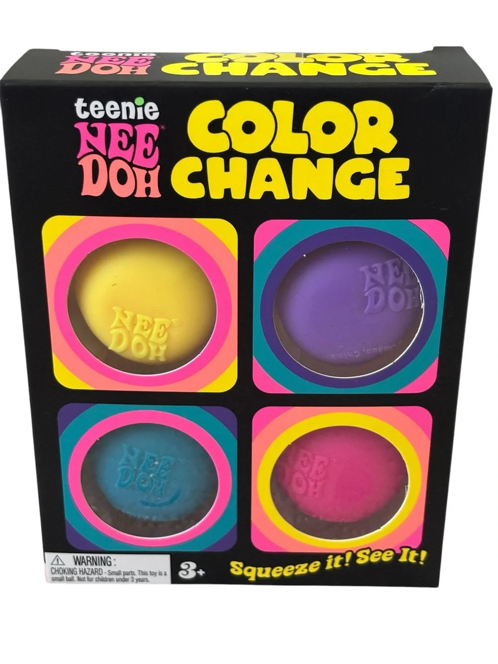 Schylling | Teenie NeeDoh | Color Change Sensory Squeeze Toy