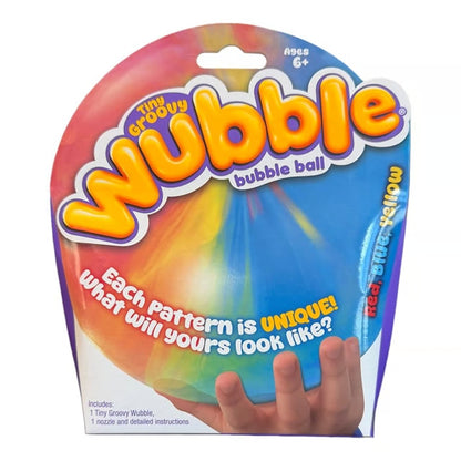 Tiny Wubble Bubble Ball – Groovy (Red, Blue & Yellow)