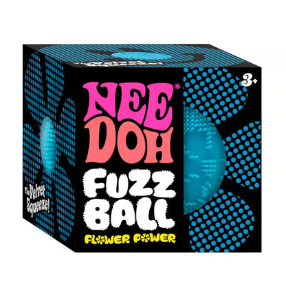 Schylling | NeeDoh Flower Power Fuzz Ball | Choose Your Color