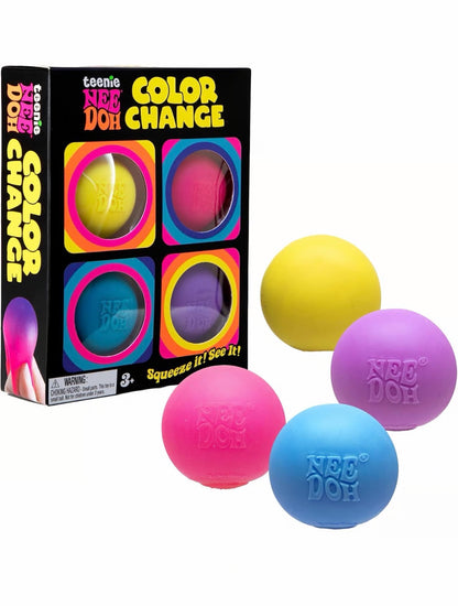 Schylling | Teenie NeeDoh | Color Change Sensory Squeeze Toy