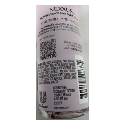 Nexxus Ultra Lightweight Hair Oil ingredients label