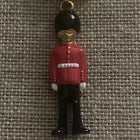 Harrods Knightsbridge London Guard Vintage Keychain Key Chain Ring Loop Holder