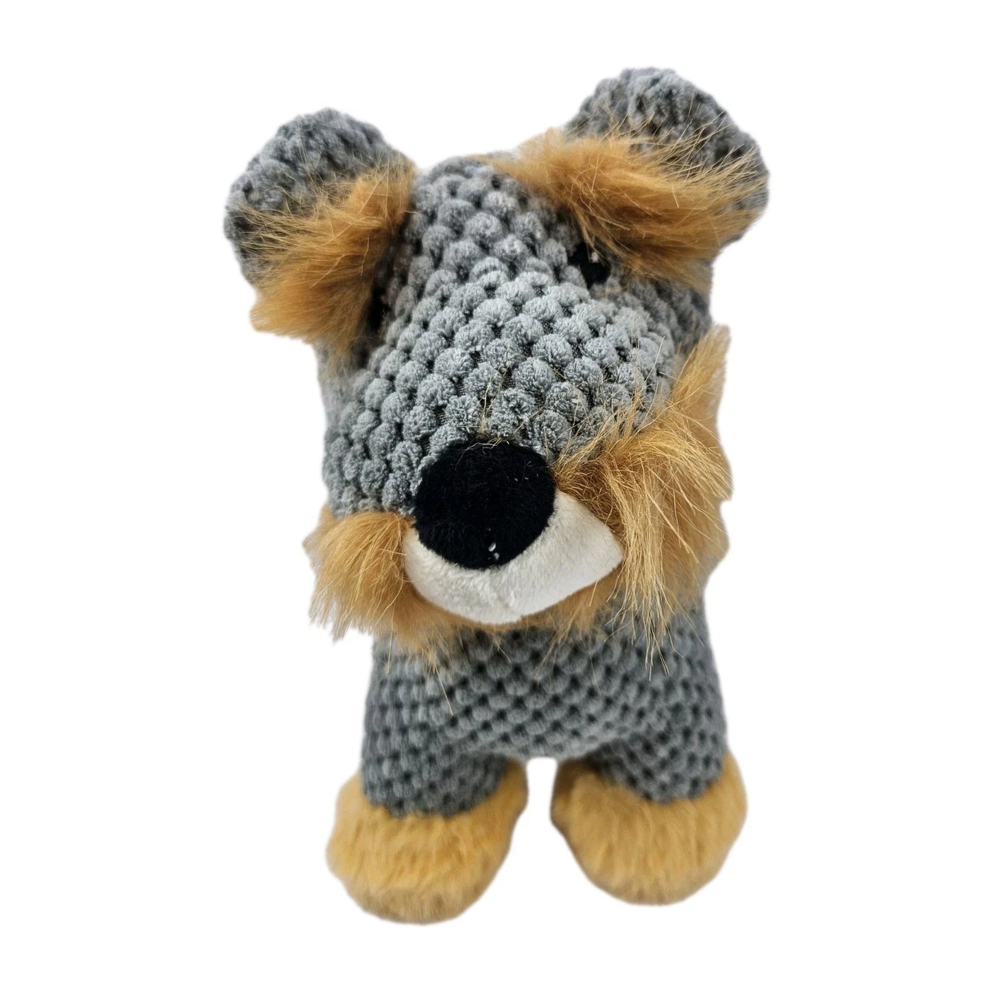 Giftable World | Corduroy Sammy Schnauzer w/Squeaker & Crinkle Ears | 9" Plush Dog Toy