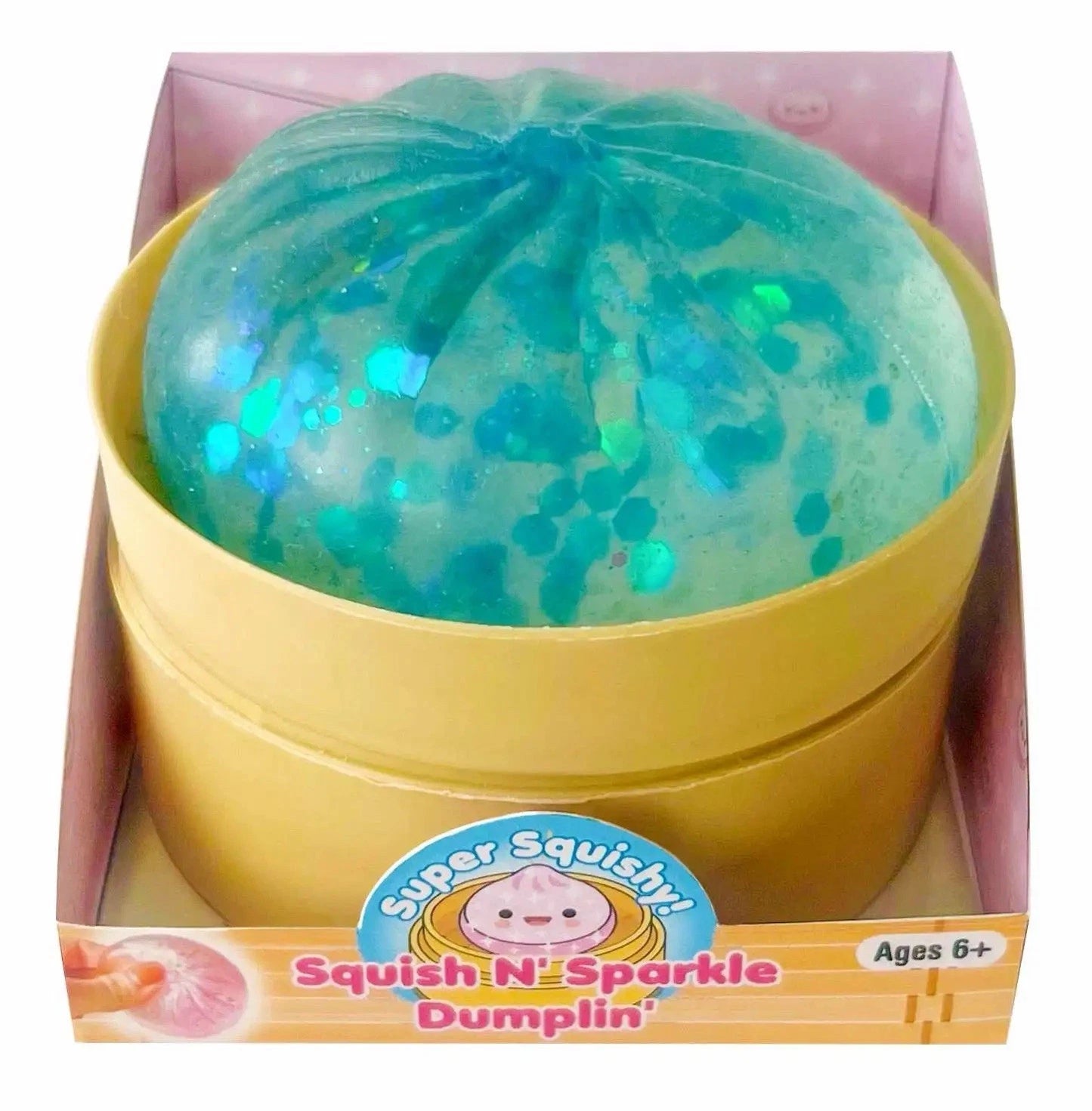 Super Squishy! Mini Squish N' Sparkle Dumpling | Blue Sparkle