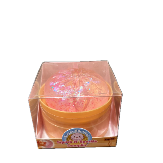 Super Squishy! Mini Squish N' Sparkle Dumpling | Pink Sparkle