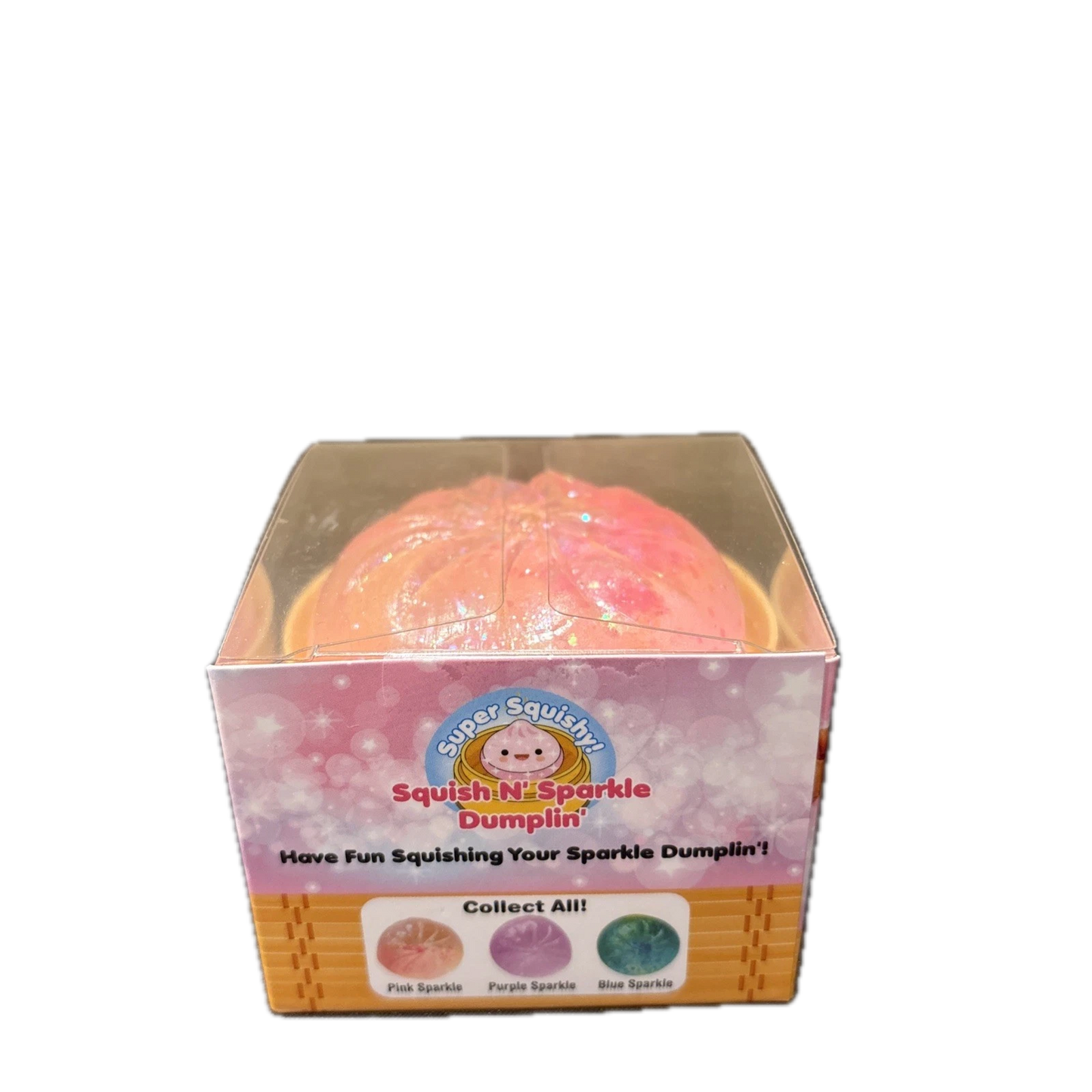 Super Squishy! Mini Squish N' Sparkle Dumpling | Pink Sparkle