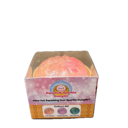 Super Squishy! Mini Squish N' Sparkle Dumpling | Pink Sparkle