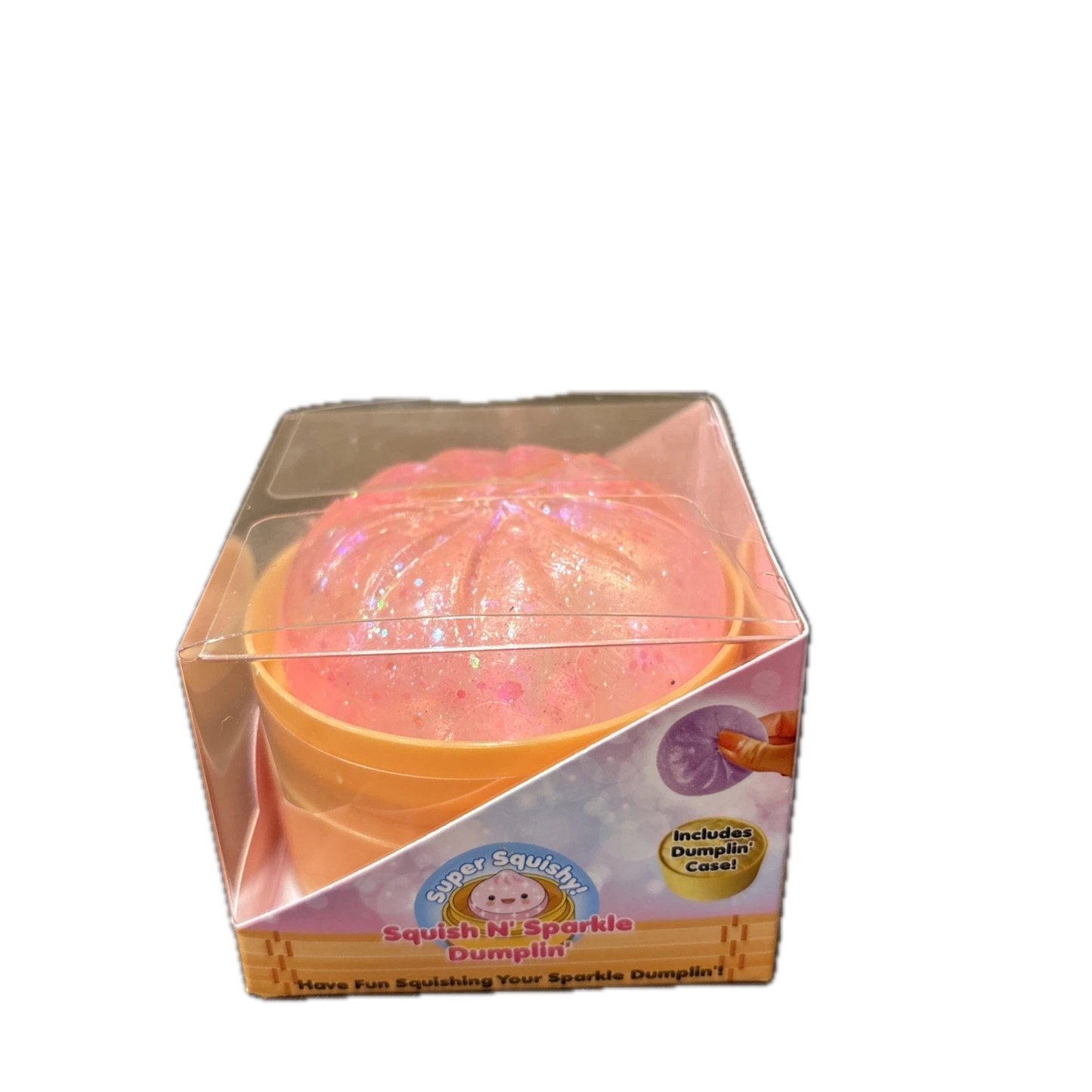 Super Squishy! Mini Squish N' Sparkle Dumpling | Pink Sparkle