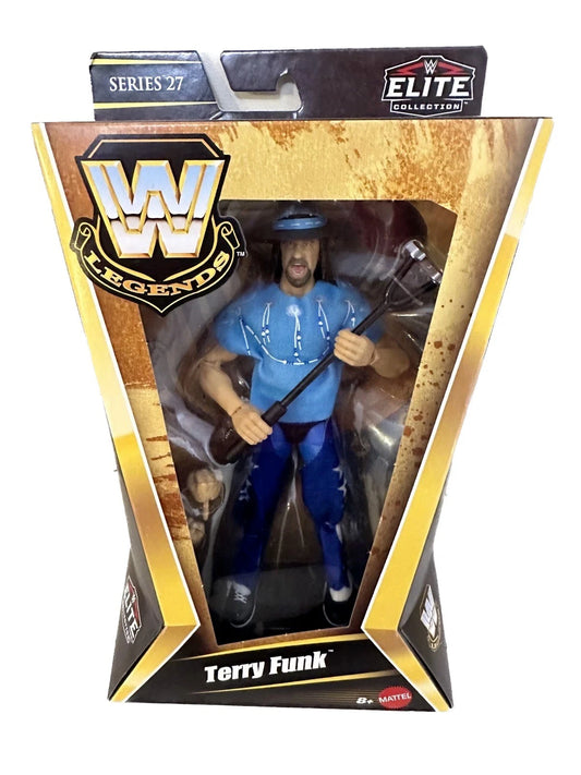 WWE Legends Terry Funk action figure in packaging