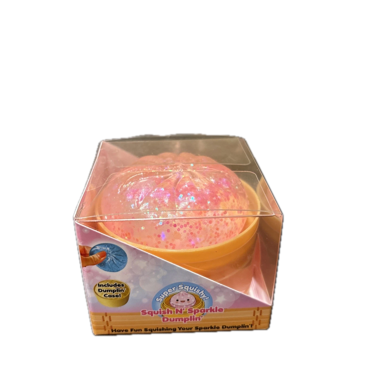 Super Squishy! Mini Squish N' Sparkle Dumpling | Pink Sparkle
