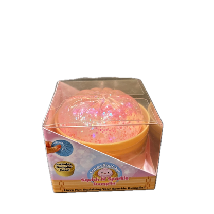 Super Squishy! Mini Squish N' Sparkle Dumpling | Pink Sparkle