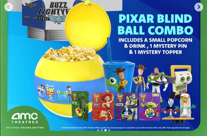 Toy Story 5 Blind Ball | Popcorn Bucket with Mystery Figures & Cards | Disney Pixar