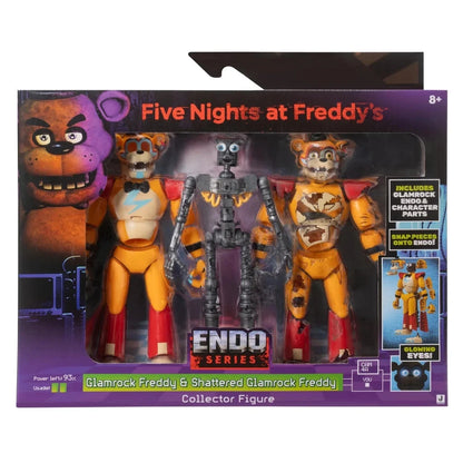 Jazwares | FNAF | Endo-Serie |Glamrock Freddy & Shattered Glamrock Freddy