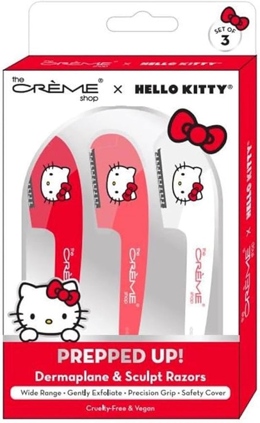 The Crème Shop Hello Kitty Prepped Up Red Dermaplane & Sculpt Razors