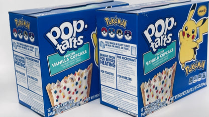 Pokémon Pop-Tarts | Frosted Vanilla Cupcake | 1 Box | 12 Pastries