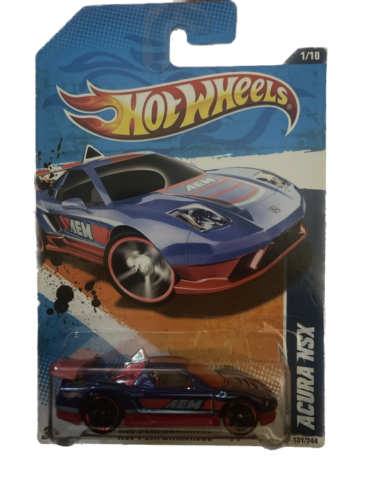 2011 Hot Wheels Blue/Red Acura NSX 1/10 HW Performance ‘11 131/244