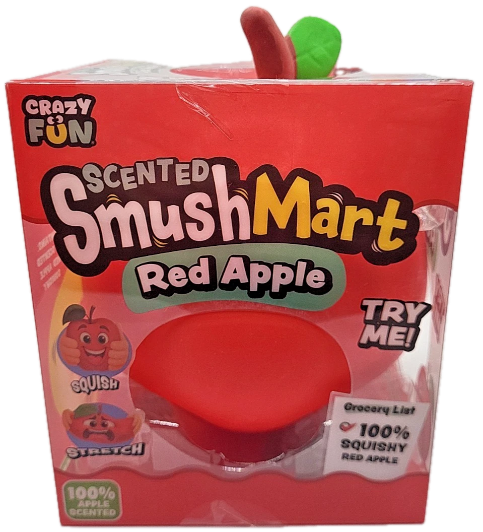 Crazy Fun | Smush Mart Red Apple Squishy | Slow Rise Fidget