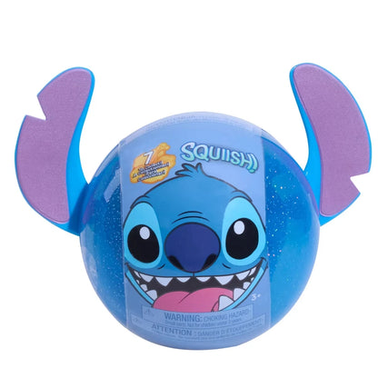 Disney Stitch | Squish-a-Stitch Collectible Figures 2" Mystery Glitter | 2 Pack
