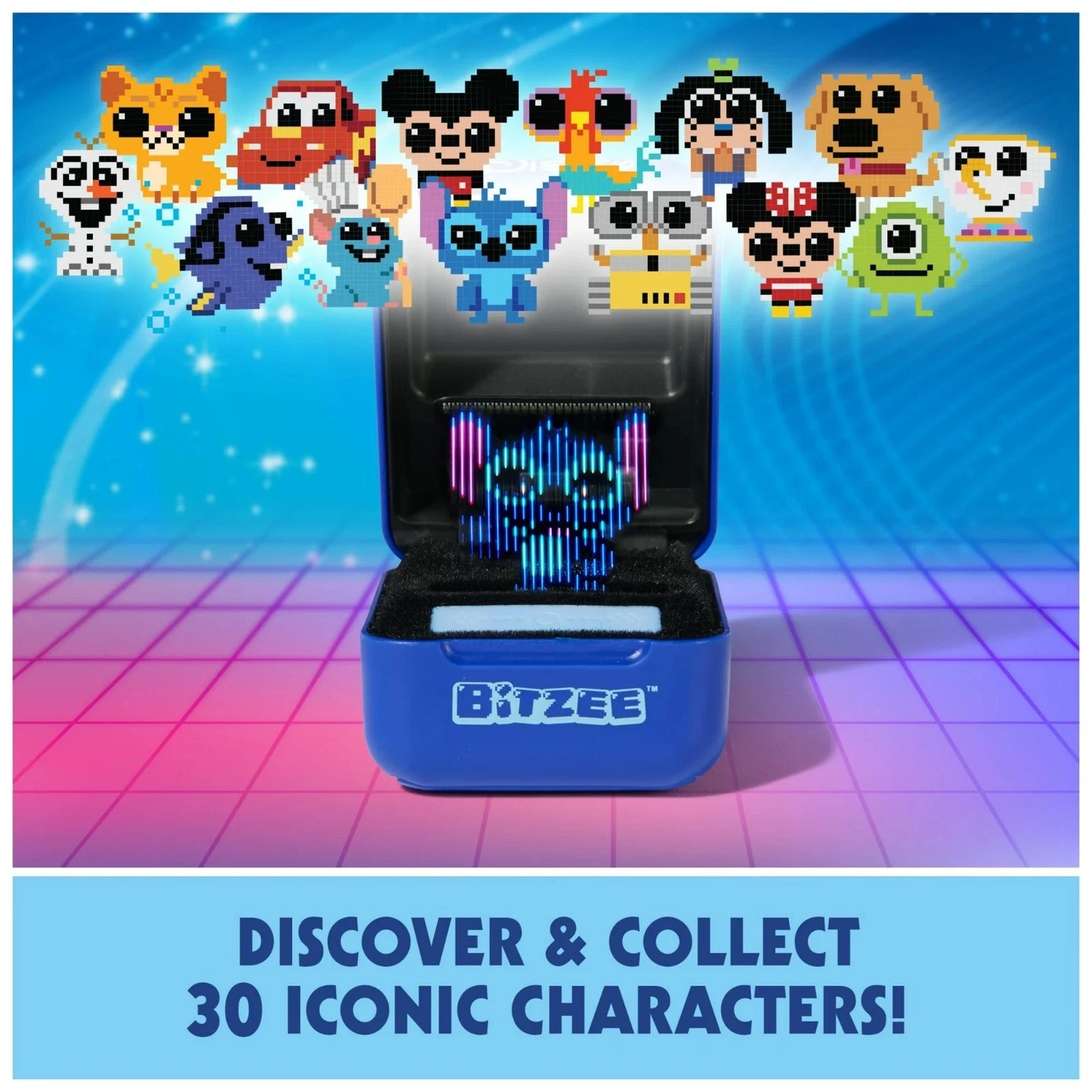 Bitzee Disney Interactive Toy with 30 Characters Inside, Reacts to Swipes; NIB