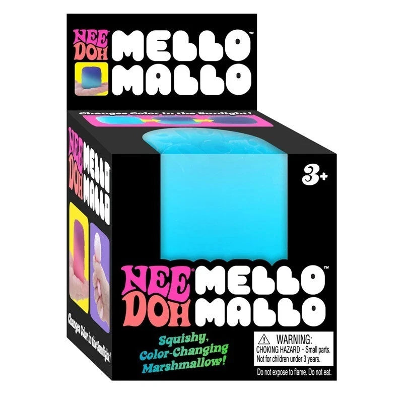 Box of Nee Doh Mello Mallo color-changing marshmallow toy