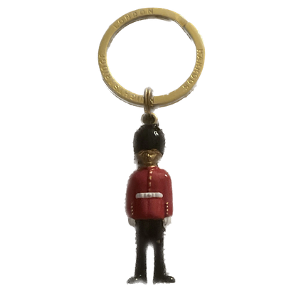 Harrods Knightsbridge London Guard Vintage Keychain Key Chain Ring Loop Holder