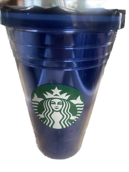 Starbucks Disney 60th Anniversary Diamond Cold Tumbler 16oz Grande Blue Castle