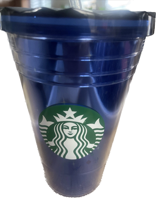 Starbucks Disney 60th Anniversary Diamond Cold Tumbler 16oz Grande Blue Castle