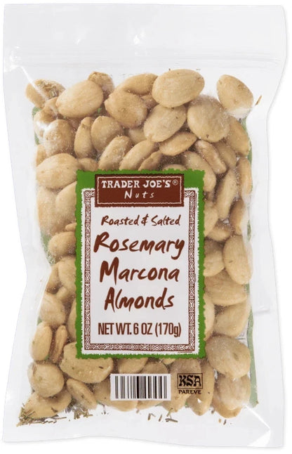 Trader Joe's Roasted & Salted Rosemary Marcona Almonds - 3 Pack (6 oz Each)