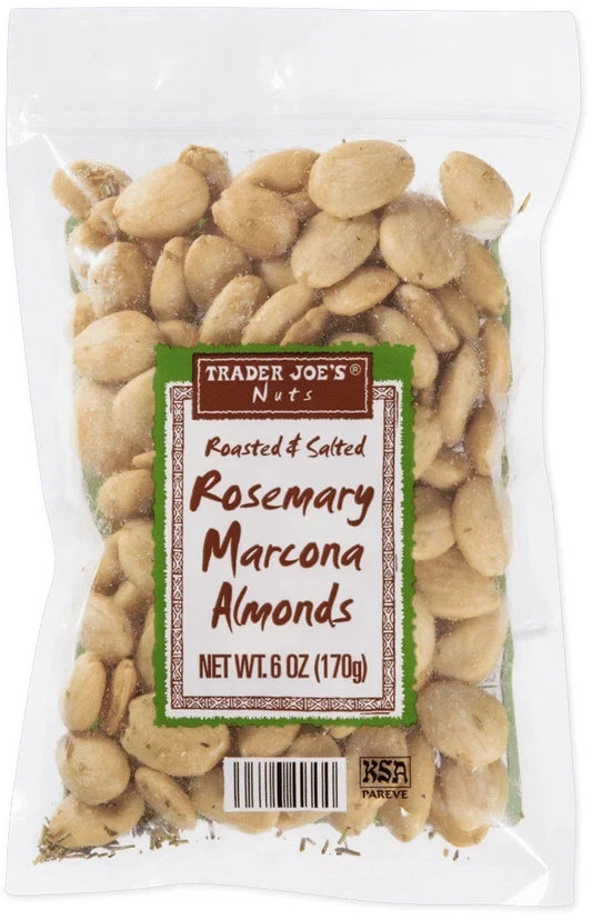 Trader Joe's Roasted & Salted Rosemary Marcona Almonds - 3 Pack (6 oz Each)