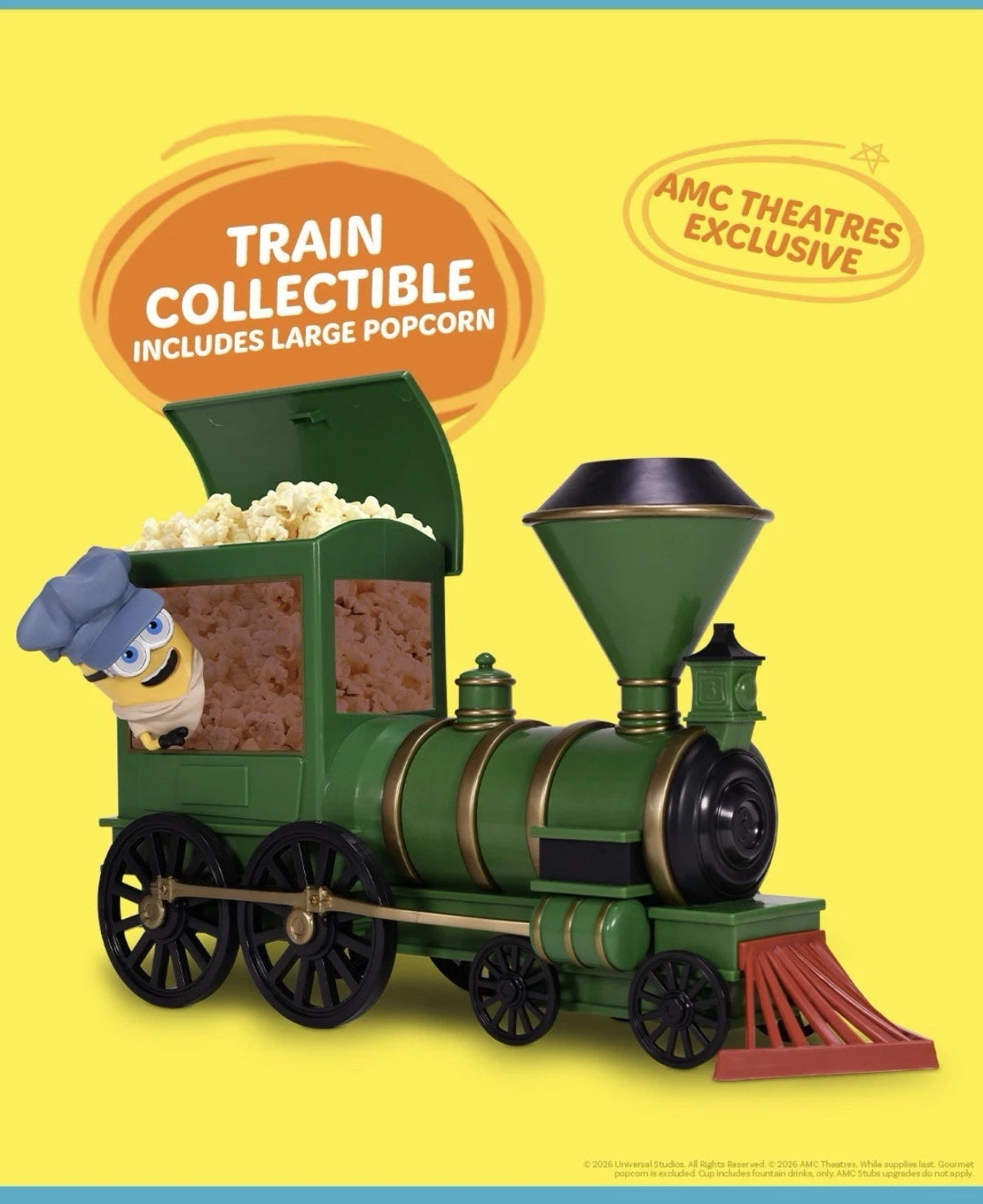 AMC | Minions & Trains | Collectible Popcorn Bucket
