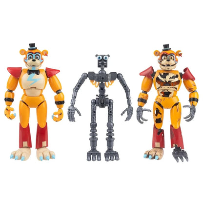 Jazwares | FNAF | Endo-Serie |Glamrock Freddy & Shattered Glamrock Freddy