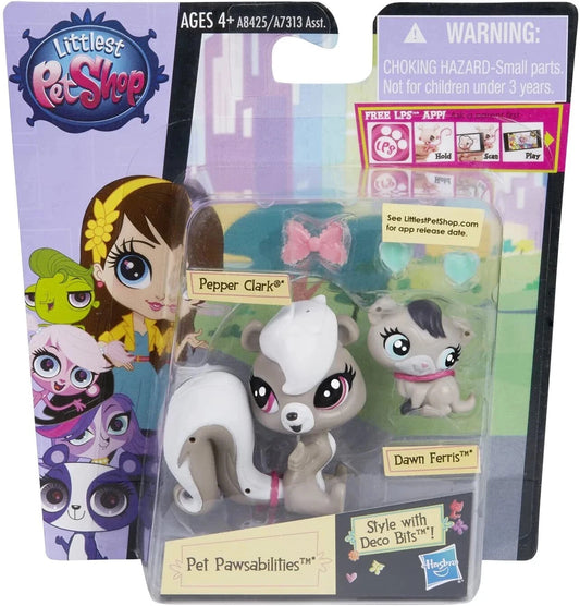 Littlest Pet Shop Pawsabilities Pepper Clark #3662 & Dawn Ferris #3663 NEW