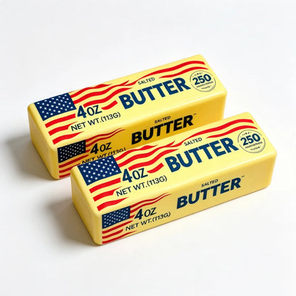 Butter Stick Squishy Fidget Toy | Soft Stress Relief | ADHD | Independence Day 250 | 2 Pac