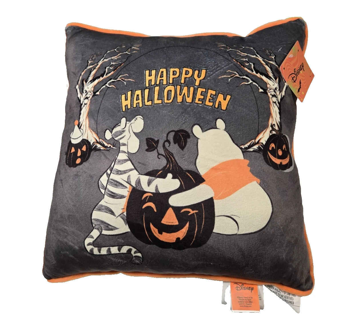 Disney | Tigger & Pooh | Halloween Pumpkin Throw Pillow | 2026
