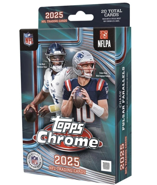 2025 Topps Chrome NFL Football Hanger Box