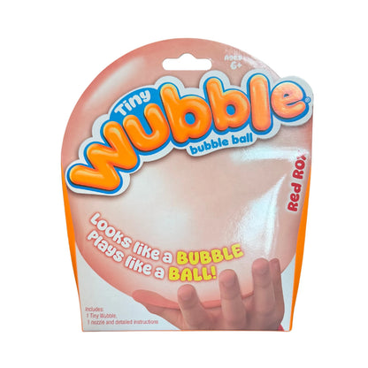 NSI International | Tiny Wubble Bubble Ball | Red Rox | Stretchy Sensory Ball