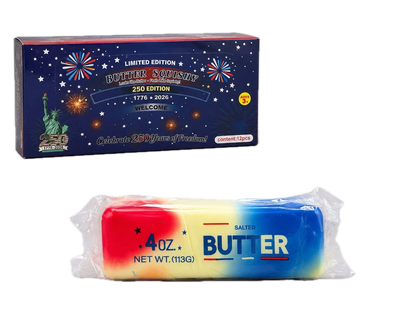 America 250 Butter Stick Squishy Fidget Toy | Soft Stress Relief & Anxiety Squeeze