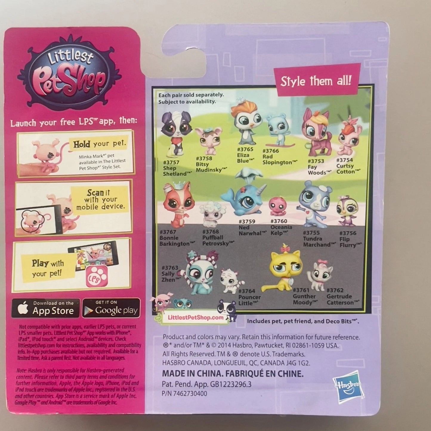 Littlest Pet Shop Pawsabilities Gunther Moody 3761 Gertrude Catterson 3762 Cat