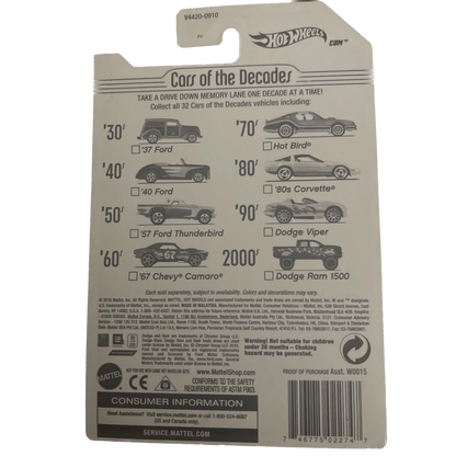 2011 Hot Wheels '37 Ford 2/32 -  Cars of the Decades A