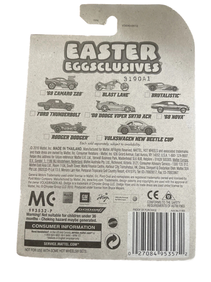 2011 HOT WHEELS EASTER FORD THUNDERBOLT