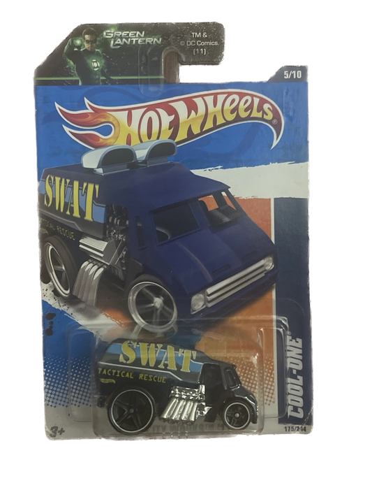 2011 Hot Wheels #175 City Works-SWAT Tactical Rescue COOL-ONE; Dark Blue