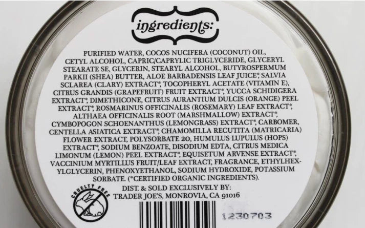 Trader Joe's | Shimmering Candy Cane Body Butter | Red & White | 8oz