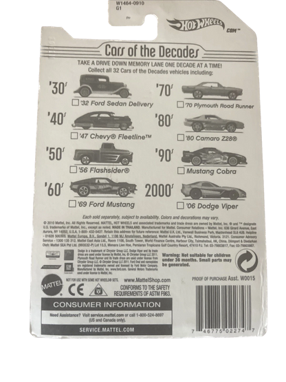 2010 Hot Wheels CARS OF DECADES 30s #3/32