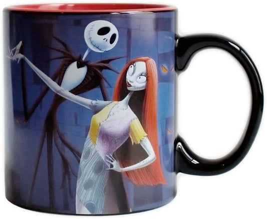 Disney Nightmare Before Christmas Jack & Sally Shall We Dance Halloween Mug Cup